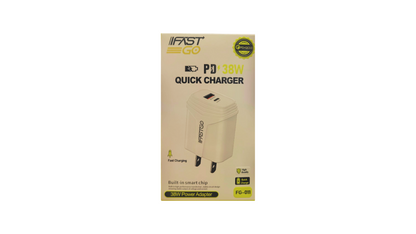 USB-C Plus USB Wall Charger Block, PD 20W