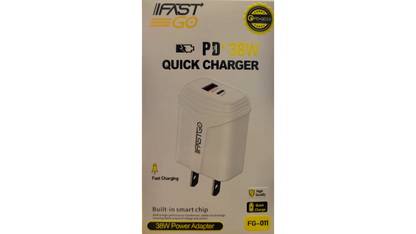 USB-C Plus USB Wall Charger Block, PD 20W
