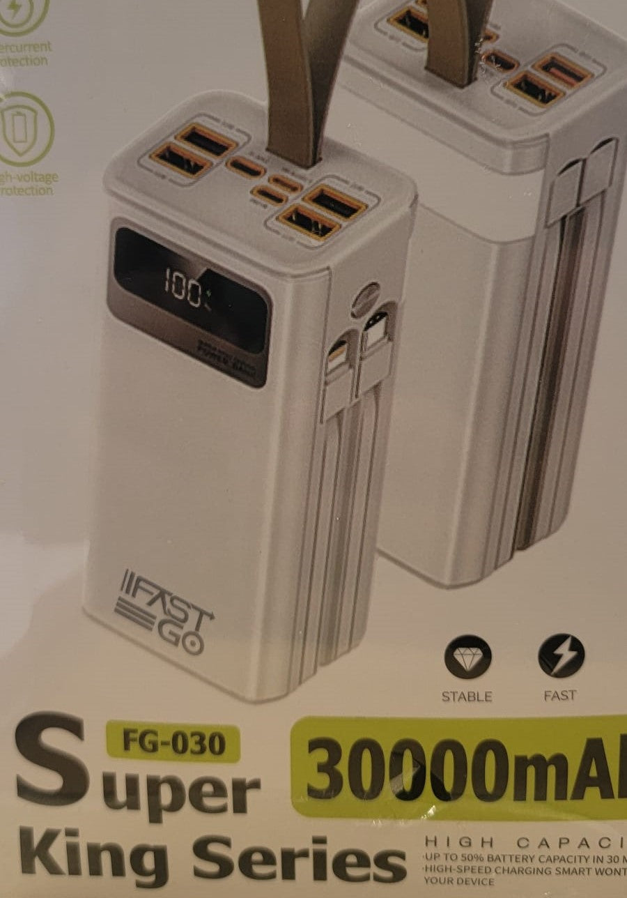 30000mAh Super-Fast Power Bank Charger