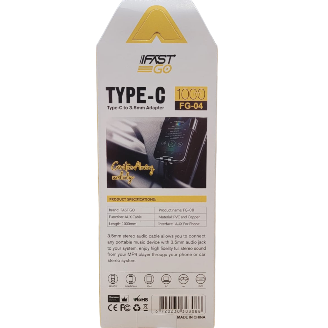 Type-C To Aux Cable